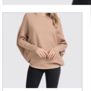 For the Republic M Mocha ribbed sweater